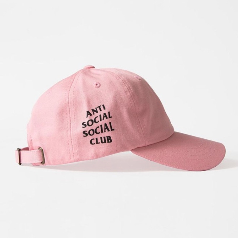 Anti social social club cap pink hat ASSC